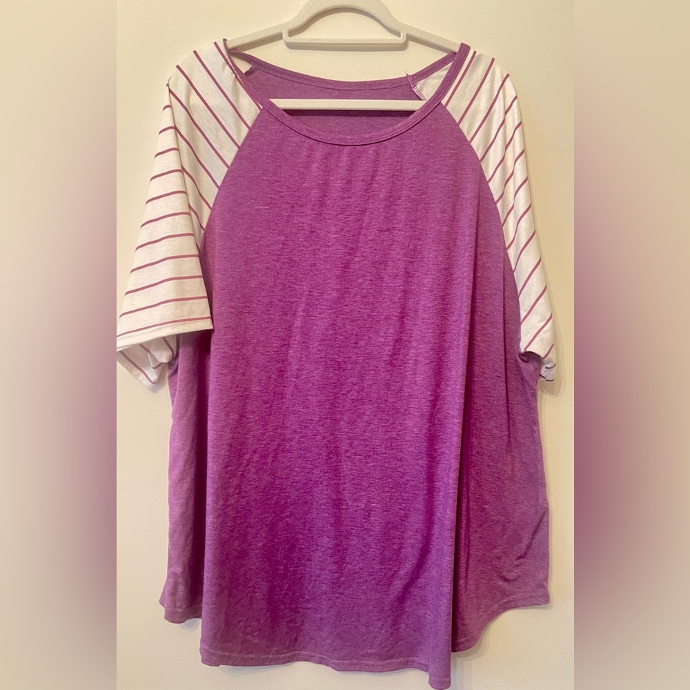 Purple stylish Plus Size Shirt. SO COMFY!!